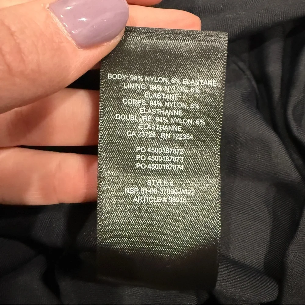 Aritzia Babaton Black Mini Dress
